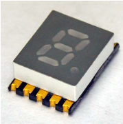 SMD type 0.2inch height one digit 7 segment LED display